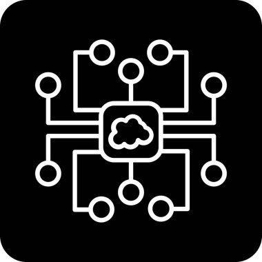 Bulut hesaplama. Web simgesi