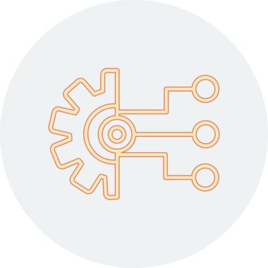 devre kartı simgesi vektör illüstrasyonu