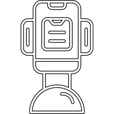 Elektrik süpürgesi simgesi, taslak biçimi