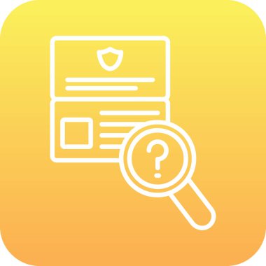 Büyütme cam simgesi vektör illüstrasyonu