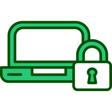 Kilit simgesi. Kilit vektör simgesi web için basit çizimi