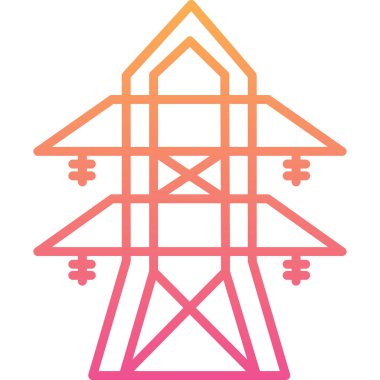 Modern yapı simgesinin vektör illüstrasyonu