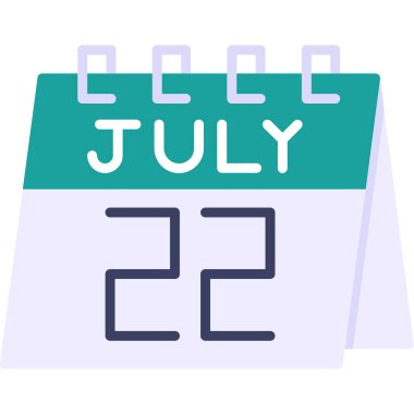 Takvim simgesi vektör illüstrasyonu