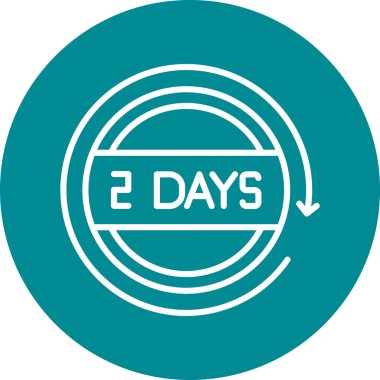 Bir saat simgesinin vektör illüstrasyonu