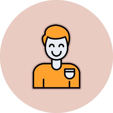 Kahve simgesinin vektör illüstrasyonu