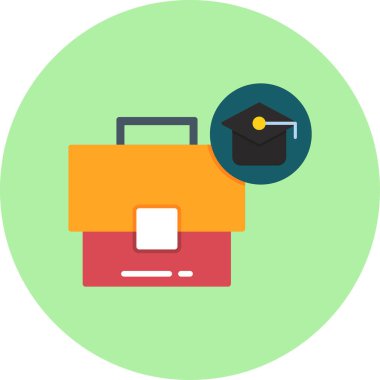 Eğitim ve öğrenme simgesinin vektör illüstrasyonu