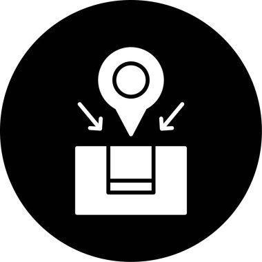 konum. Web simgesi basit illüstrasyon