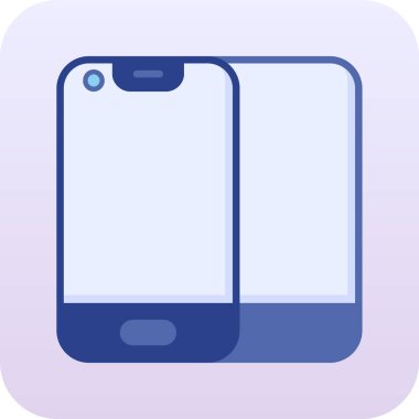 Cep telefonu. Web simgesi basit illüstrasyon