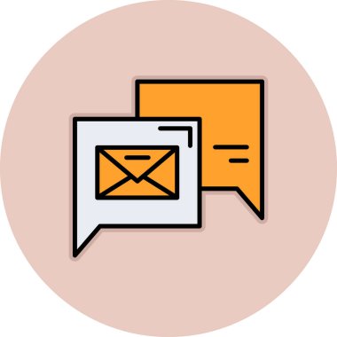 E- posta simgesinin vektör illüstrasyonu