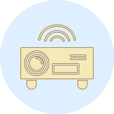 radyo simgesi vektör illüstrasyonu