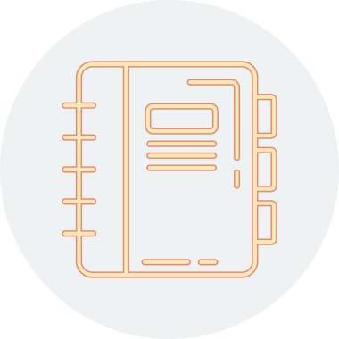 kitap simgesi modern vektör illüstrasyonu