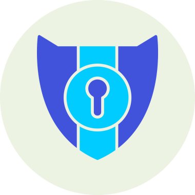 Kalkan. Web simgesi basit illüstrasyon