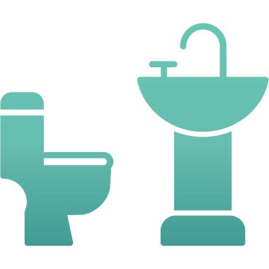 Tuvalet kase vektör simgesi