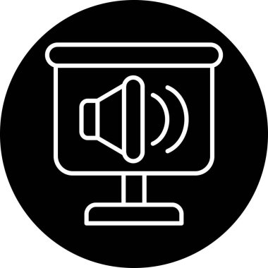 ses hacmi simgesi, vektör illüstrasyonu