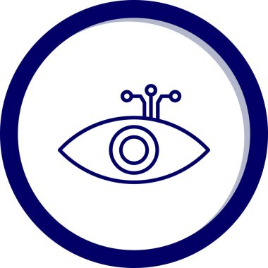 Göz simgesi vektör illüstrasyonu