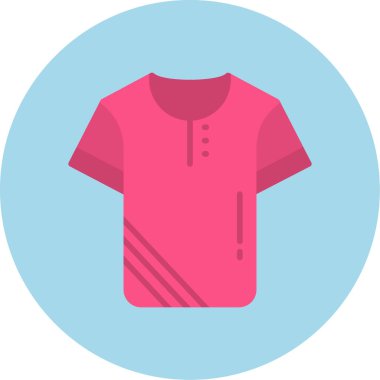 shirt simgesi vektör illüstrasyonu