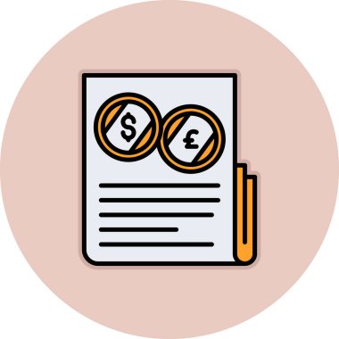 Para için. Web simgesi vektör illüstrasyonu