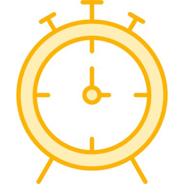 Saat. Web simgesi basit illüstrasyon