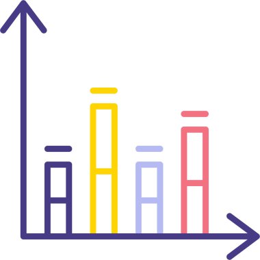 İş ve finans simgesinin vektör illüstrasyonu