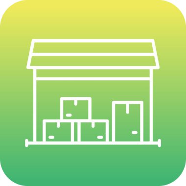 Eşsiz Fabrika Vektör Kabartma Simgesi