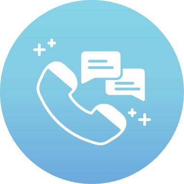 Telefon simgesi vektör illüstrasyonu