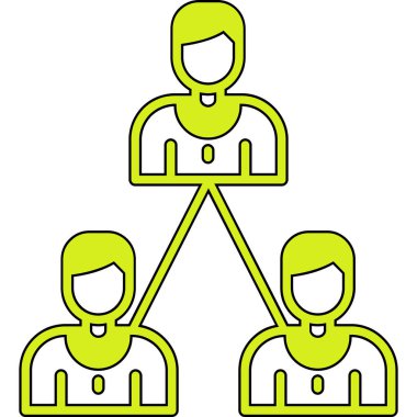 Aile simgesi, ana hatlı vektör çizimi