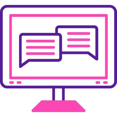 Bilgisayar. Web simgesi basit illüstrasyon