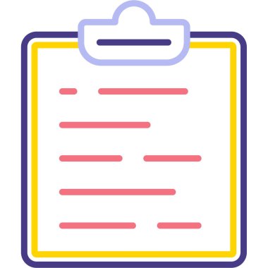 Belge. Web simgesi basit illüstrasyon