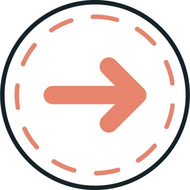 ok simgesi vektör illüstrasyonu