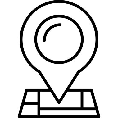 konum pin simgesi vektörü