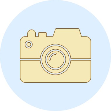 kamera web simgesi basit vektör illüstrasyonu