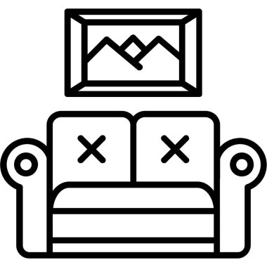 mobilya kutsal kişilerin resmi, vektör çizim