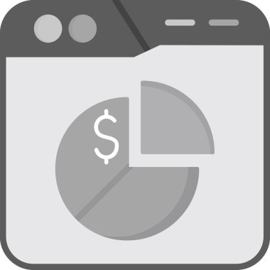 işletme finans düz simgesi uzun gölge