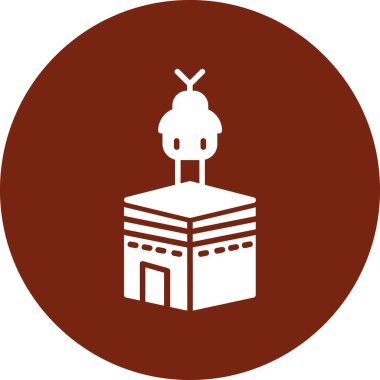 Cami simgesi vektör illüstrasyonu