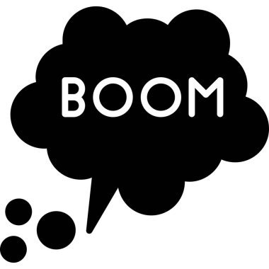 patlama sembollü konuşma balonu, vektör illüstrasyonu