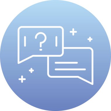 Sohbet simgesi vektör illüstrasyonu