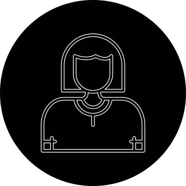 Bir kadının vektör illüstrasyonu