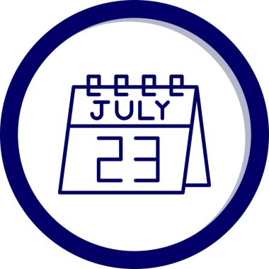 Takvim simgesinin vektör illüstrasyonu