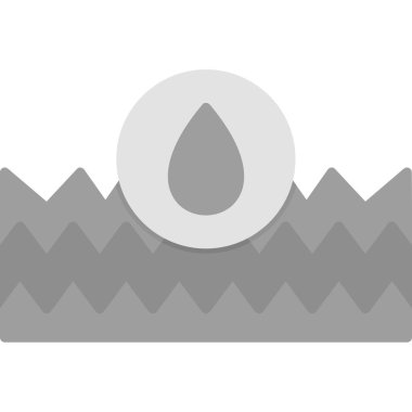 su damlası ikon vektör illüstrasyonu