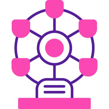 Bir ağ simgesinin vektör illüstrasyonu