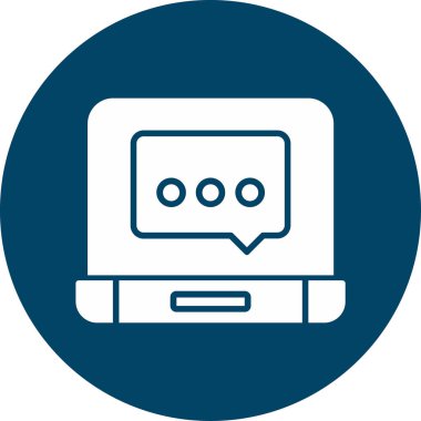 Bilgisayar. Web simgesi basit illüstrasyon