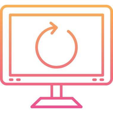 Web simgesi, vektör illüstrasyonunu tazele