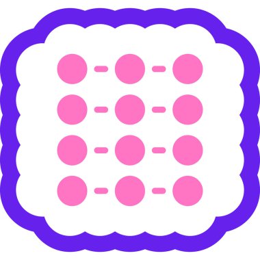 Şeker. Web simgesi basit tasarım