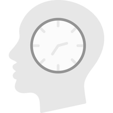 Beyaz arkaplanda saat simgesi