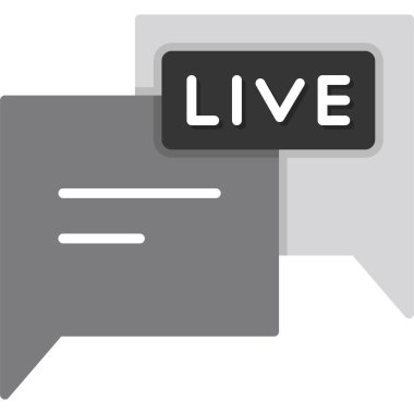 canlı yayın simgesi yumuşak gri arkaplanda izole edilmiş moda tasarım biçimi