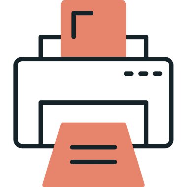 printer web icon simple illustration