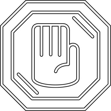 bir elin vektör simgesi