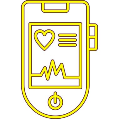 cep telefonu simgesi. Web için akıllı telefon vektör simgelerinin özet çizimi