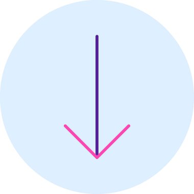 ok yönü simgesi doldurulmuş - taslak biçimi