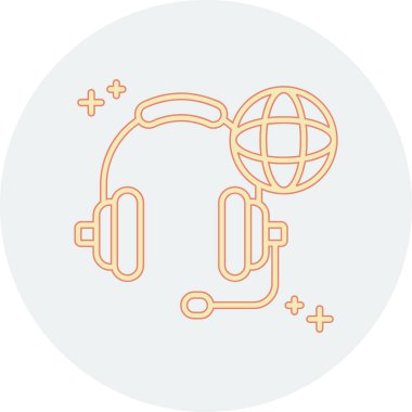 Modern kulaklıkların vektör çizimi